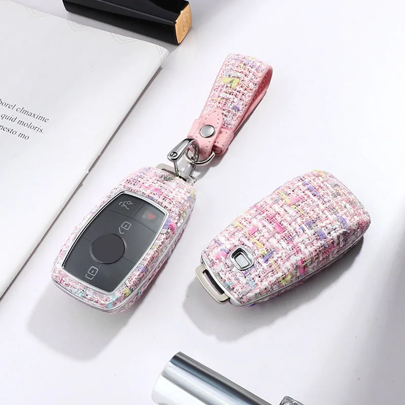 

Fashionable ladies Car Key Case Cover for Mercedes Benz E C S GLC Class E200 E400 E63 W213 S550 S560 C260 Key Shell Protector