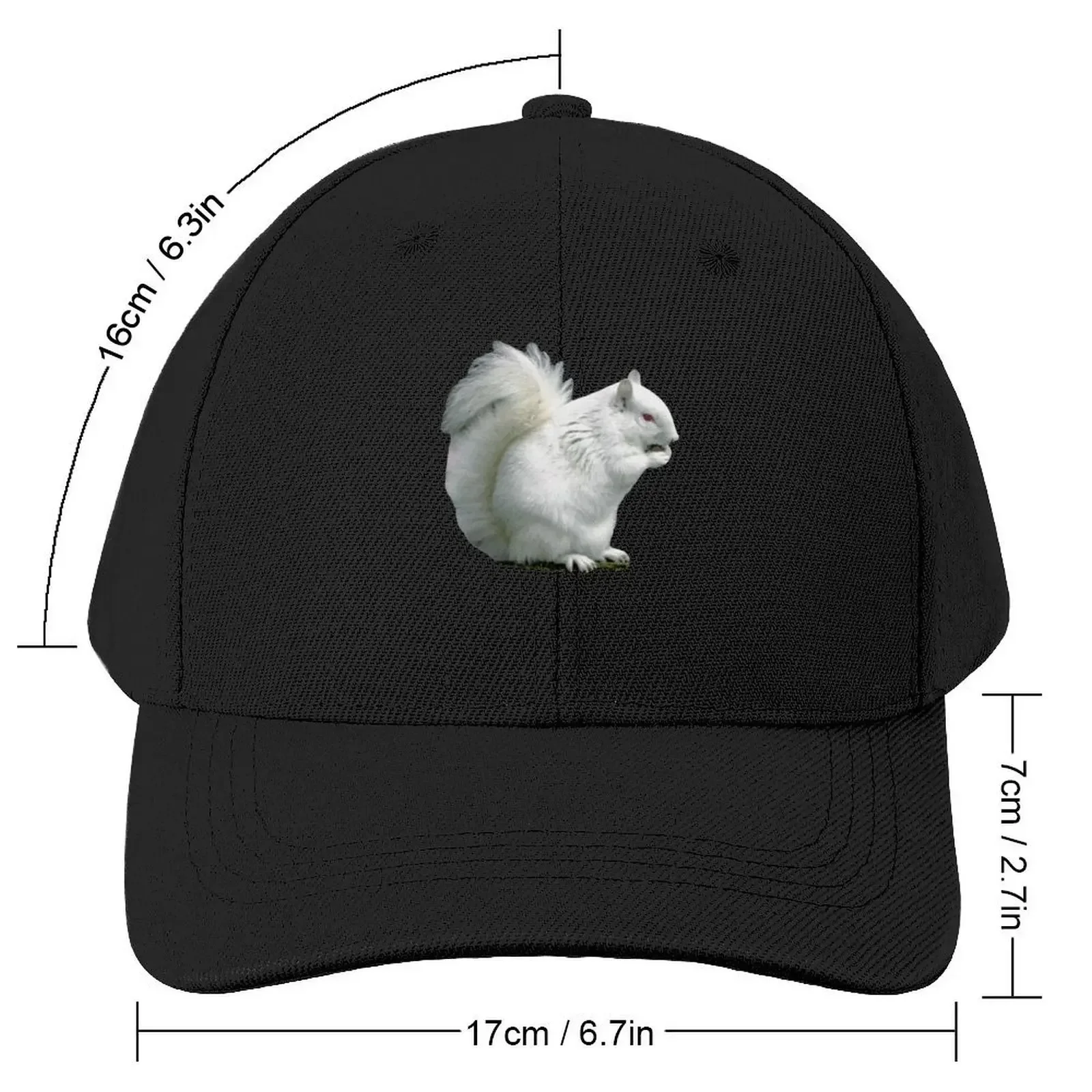 Albino Grey Squirrel Baseball Cap Beach Hat Luxury Brand Trucker Hats For Men Women's