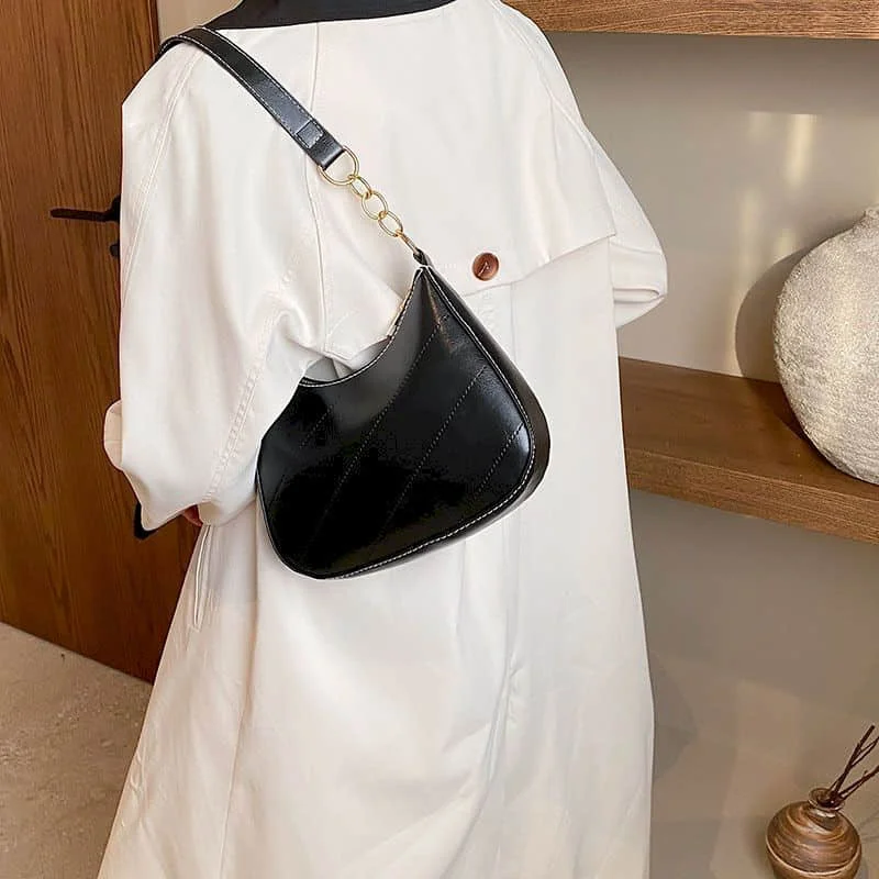 

Elegant Shoulder Bags for Women Korean Style Versatile Solid Handbags Aesthetic Lady Fashion Office Luxury Bags Hot Selling Item