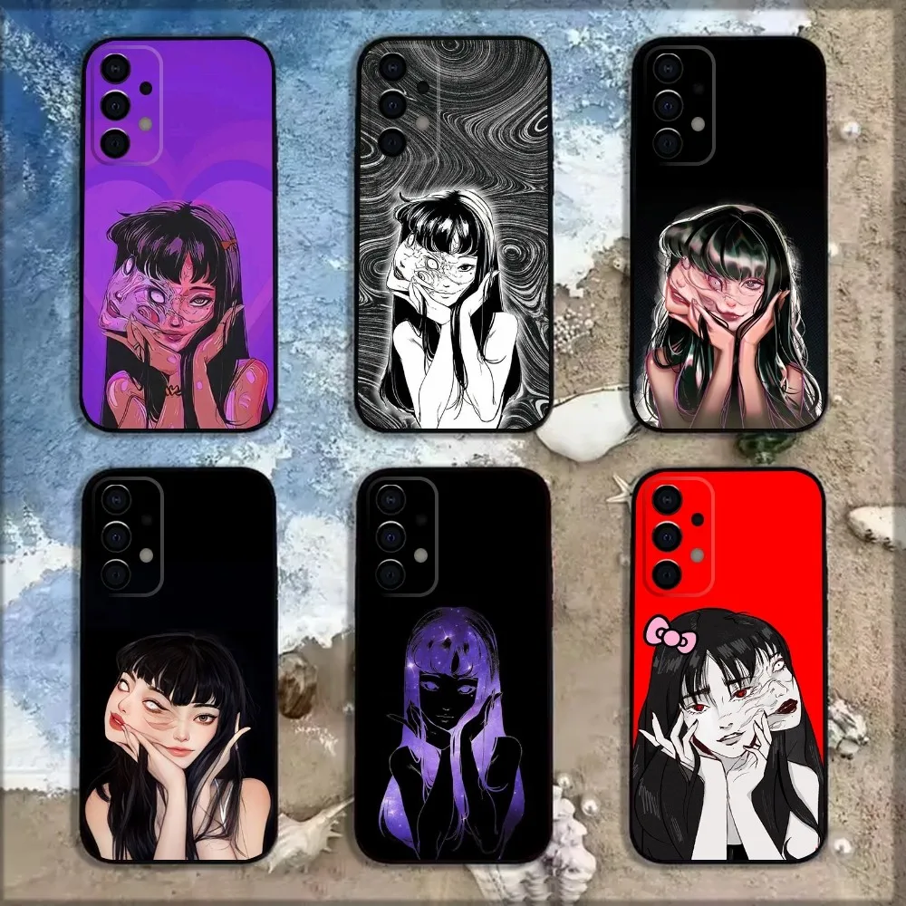 Horror Comics J-Junji T-Tomie Phone Case For Samsung Galaxy A13,A21s,A22,A31,A32,A52,A53,A71,A80,A91 Soft Black Shell