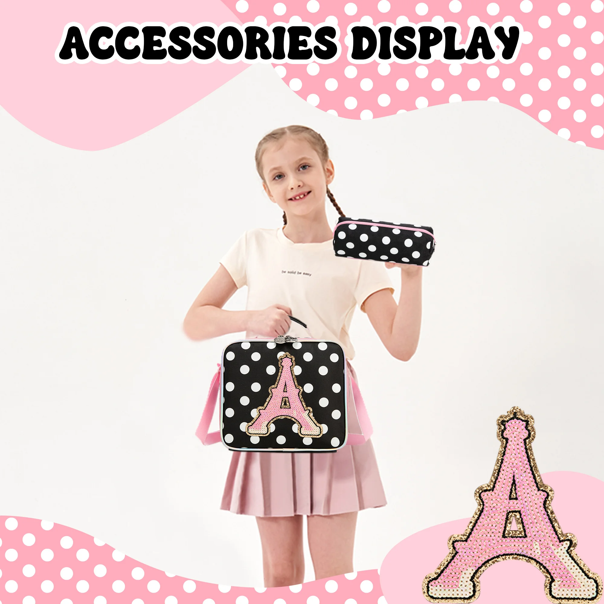 Rugzak voor meisjes Letterrugzakken voor basisschoolleerling Tienermeisjes Leuke schooltas Kinderboekentas voor kinderen van 8-10 jaar