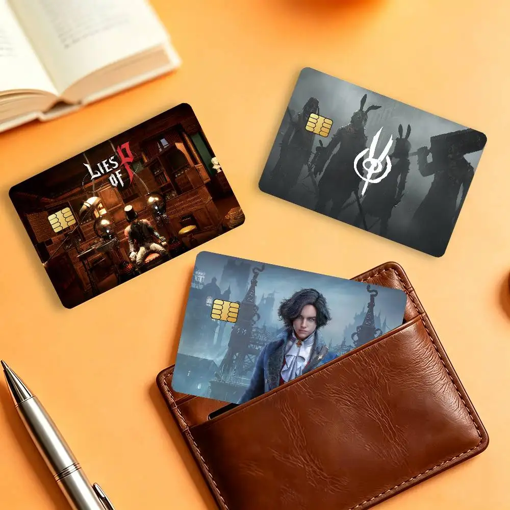 Game L-lies Of P Matte Card Stickers For Credit Cards Debit Cards And Transit Cards 4Pcs