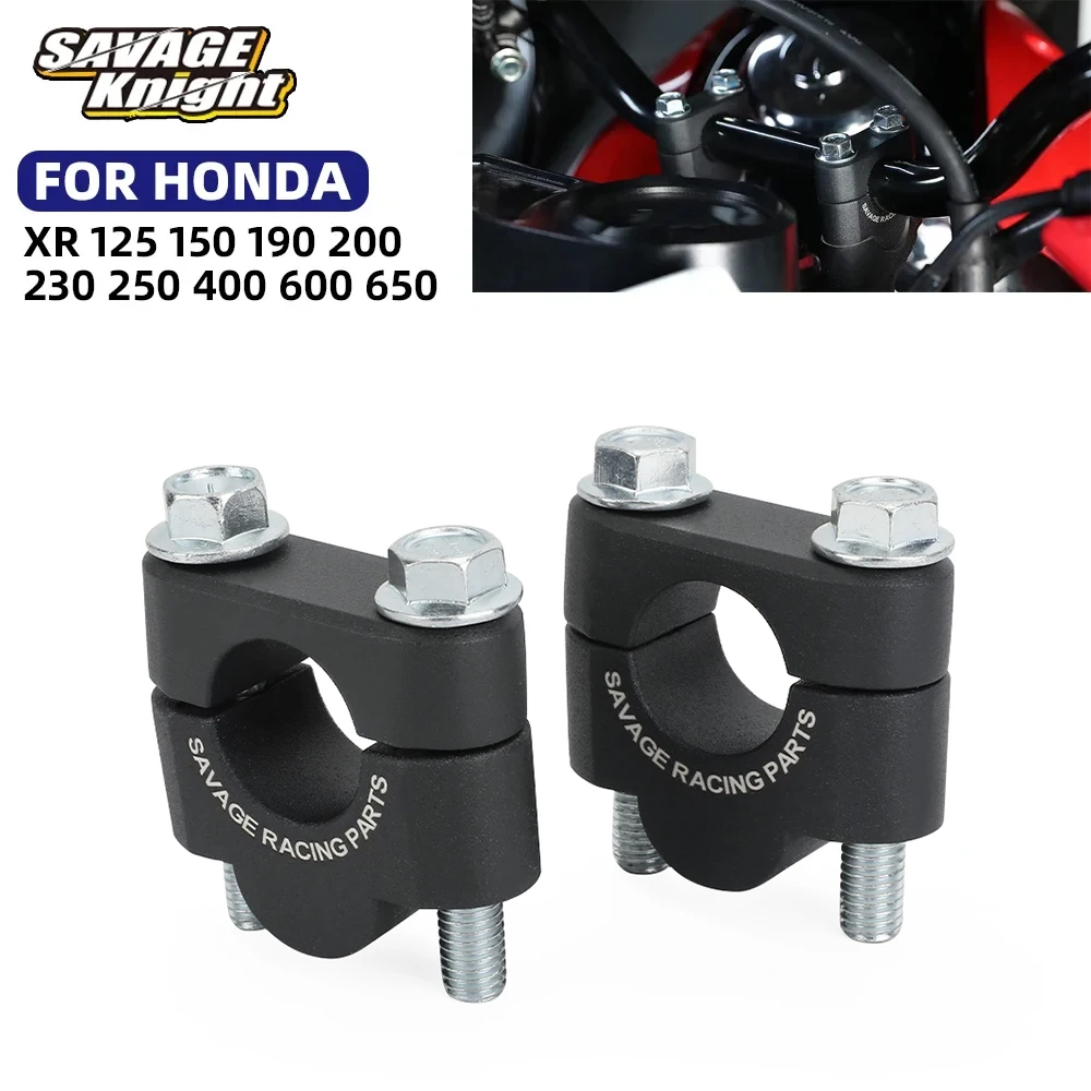 

XR Motorcycle Handlebar Riser Bar Mount Handle Clamp For HONDA XR125 XR150 XR190 XR200 XR230 XR250 XR400 XR600 XR650 Accessories