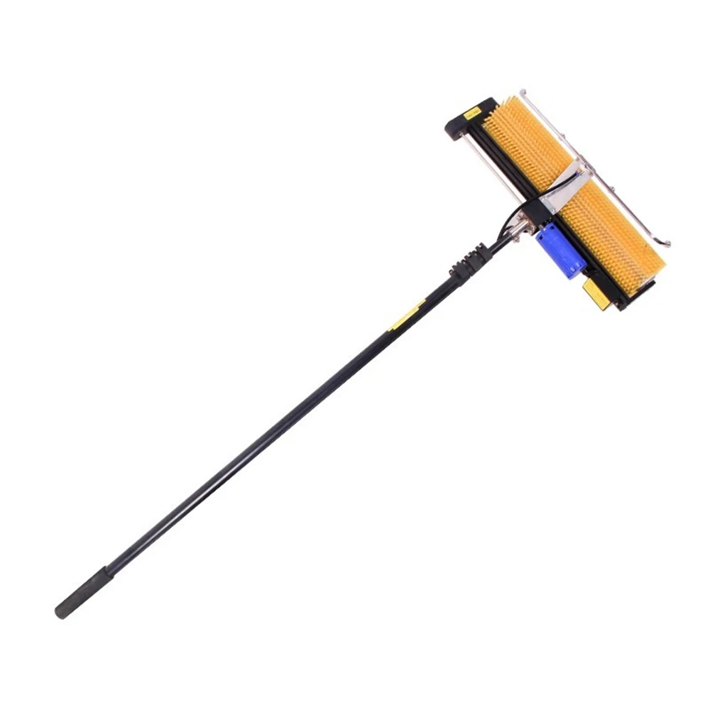 220v battery dual power solar photovoltaic panel cleaning machine equipment, dry and washing cleaning roller brush