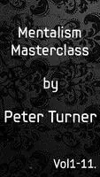 Mentalism Masterclass by Peter Turner vol1 - vol13 ,Magic tricks