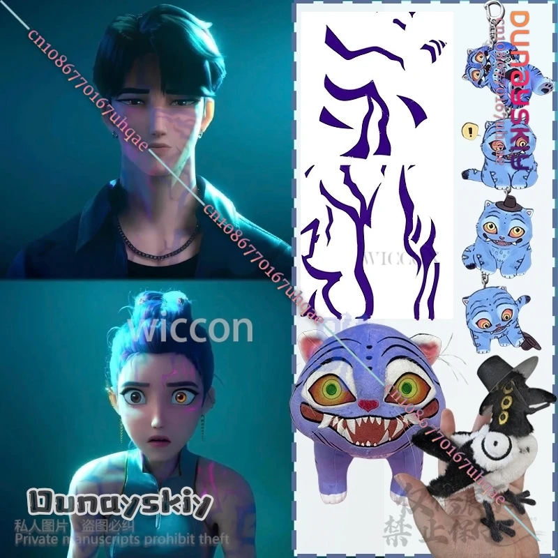 

Jinu Rumi HUNTRIX Sajaboy Anime Movie Kpop Demon Cosplay For Rujinu Tattoos Kawaii Furry Props For Halloween Christmas Gifts Cos