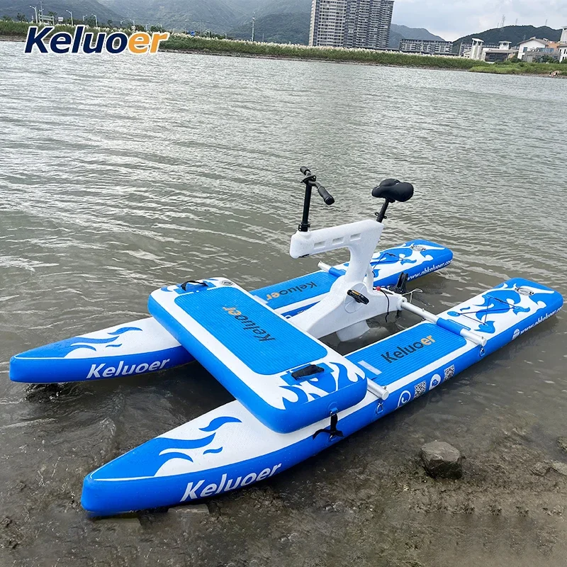 Inflatable Floating Water Bike Swan Pedal Boat Hydrofoil bike Frame