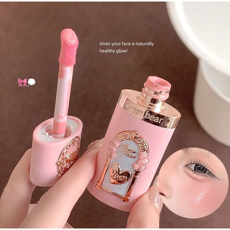 Gege Bear Swan Garden Flüssiges Rouge, samtiges, mattes Zwei-in-Eins für Lippen und Wangen, weicher, jugendlicher Make-up-Look, langlebig