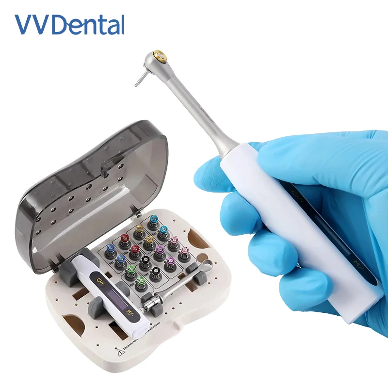 

Электрический динамометрический ключ VV Dental для имплантации, набор 134 ℃ Набор для дезинфекции и стерилизации отверток (16 шт.) для имплантологии и протезирования
