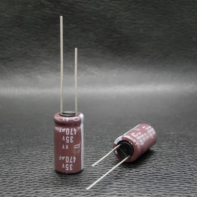 (10PCS) NCC 35v470uF Through Hole KY High Frequency Low Resistance 10 * 20mm 470UF35V Aluminum Electrolytic Capacitor