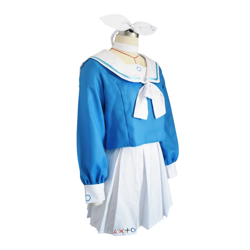 Anime Project MX Arona Cosplay Blue Archive Cosplay Costume Wig Blue JK School Sailor Uniform Halloween Party for Women Girls