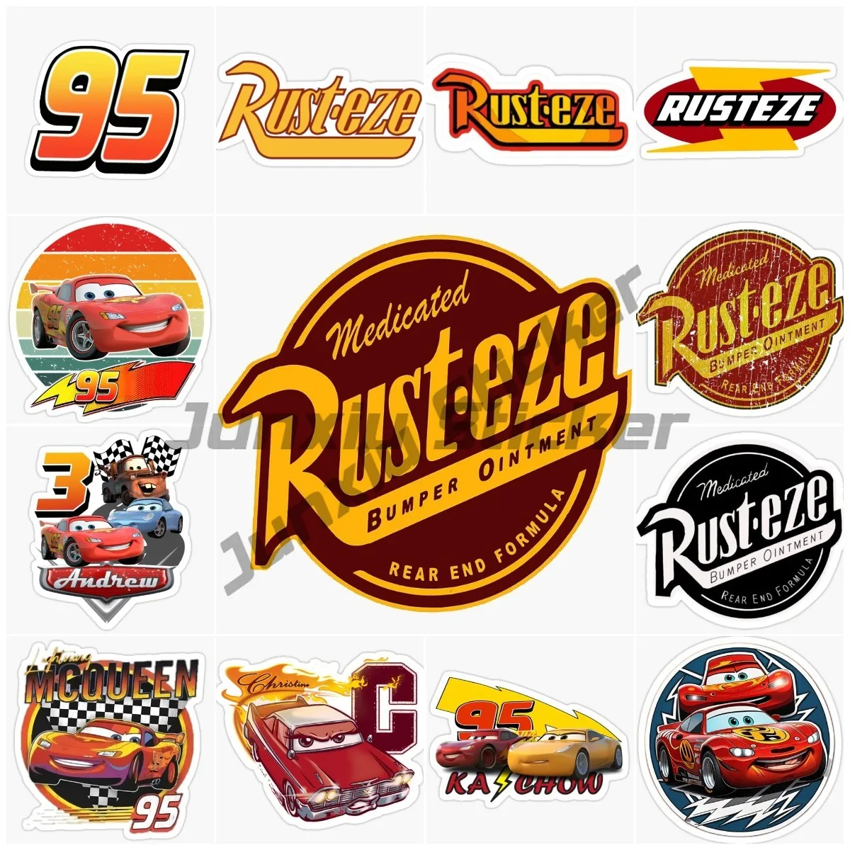 Creativo RUSTEZE Car Sticker accessori moto parabrezza impermeabile finestrino auto Car Styling vinile materiale impermeabile decalcomania