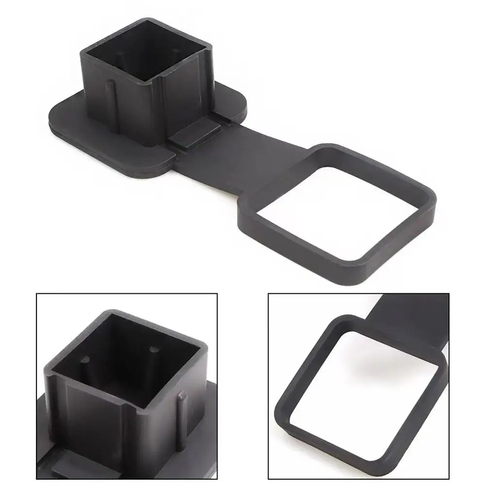 Rubber Trailer Hitch Receiver Cover Universal 51MM Tow Plug Tube Cap Protector for Mercedes RAM