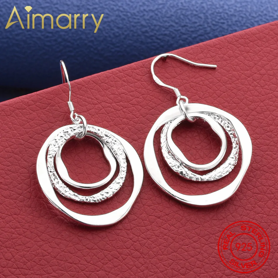 

Wholesale Fashion 925 Sterling Silver Earrings High Quality Elegant Cute Women Charms Wedding Classic Jewelry Layd Lovly Gift