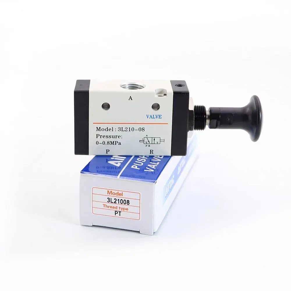 

2 position 3 way 3R110-06 3R210-06 3R210-08 3R310-10 3R410-15 Hand Push Pull Pneumatic Air Valve