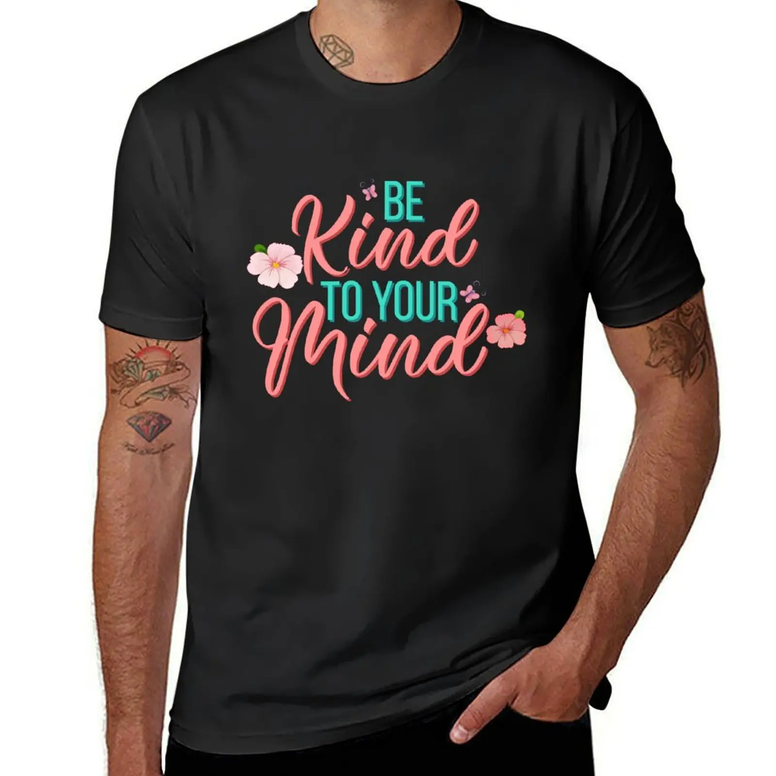

Be Kind To Your Mind T-Shirt aesthetic clothes for a boy korean fashion cute clothes Men's cotton t-shirt