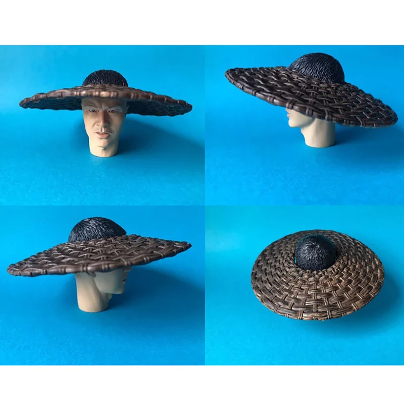 Modèle de chapeau de paille de samouraï des Prairies, accessoires de beurre mobiles, collection pour adultes, présentoir, jouet, cadeau, souvenirs, échelle 1/6