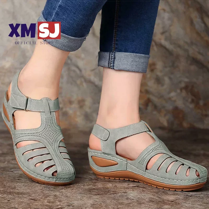 

Women Sandals Bohemian Style Summer Shoes For Women Summer Sandals With Heels Gladiator Sandalias Mujer Elegant Wedges Shoes