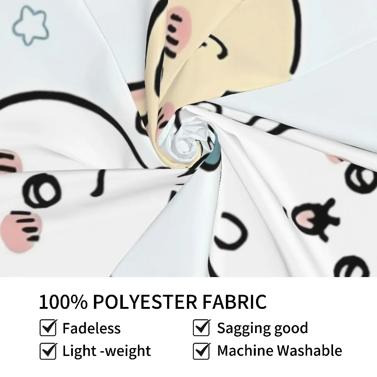 C-Chiikawas نسيج الجمالية خلفية القماش جدار الفن شنقا الرجعية طباعة مخصص غرفة نوم النوم ديكور المنزل بطانية #5