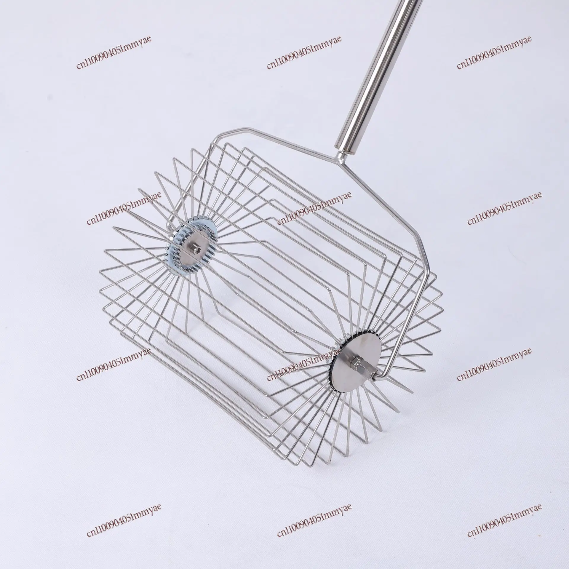 Stainless steel roller type tennis ball pickup device Lightweight ball pickup adjustable