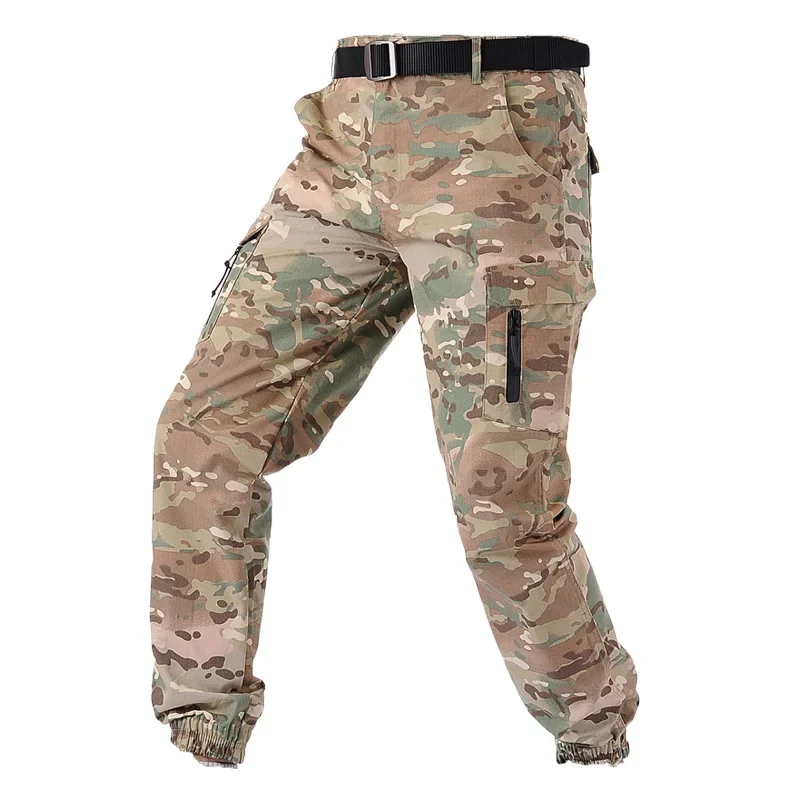 

Tactical Pants Men Camo Joggers Outdoor Ripstop Cargo Pants Working Clothing Work Wear Hiking Trousers Men's Streetwear