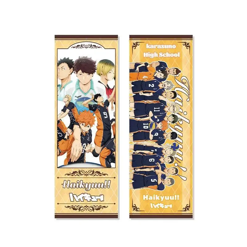 Double Sided Anime Character Hinata Shoyo Tobio Kageyama Daichi Sawamura Bookmark Functional Aesthetic Stationery Reading Gift