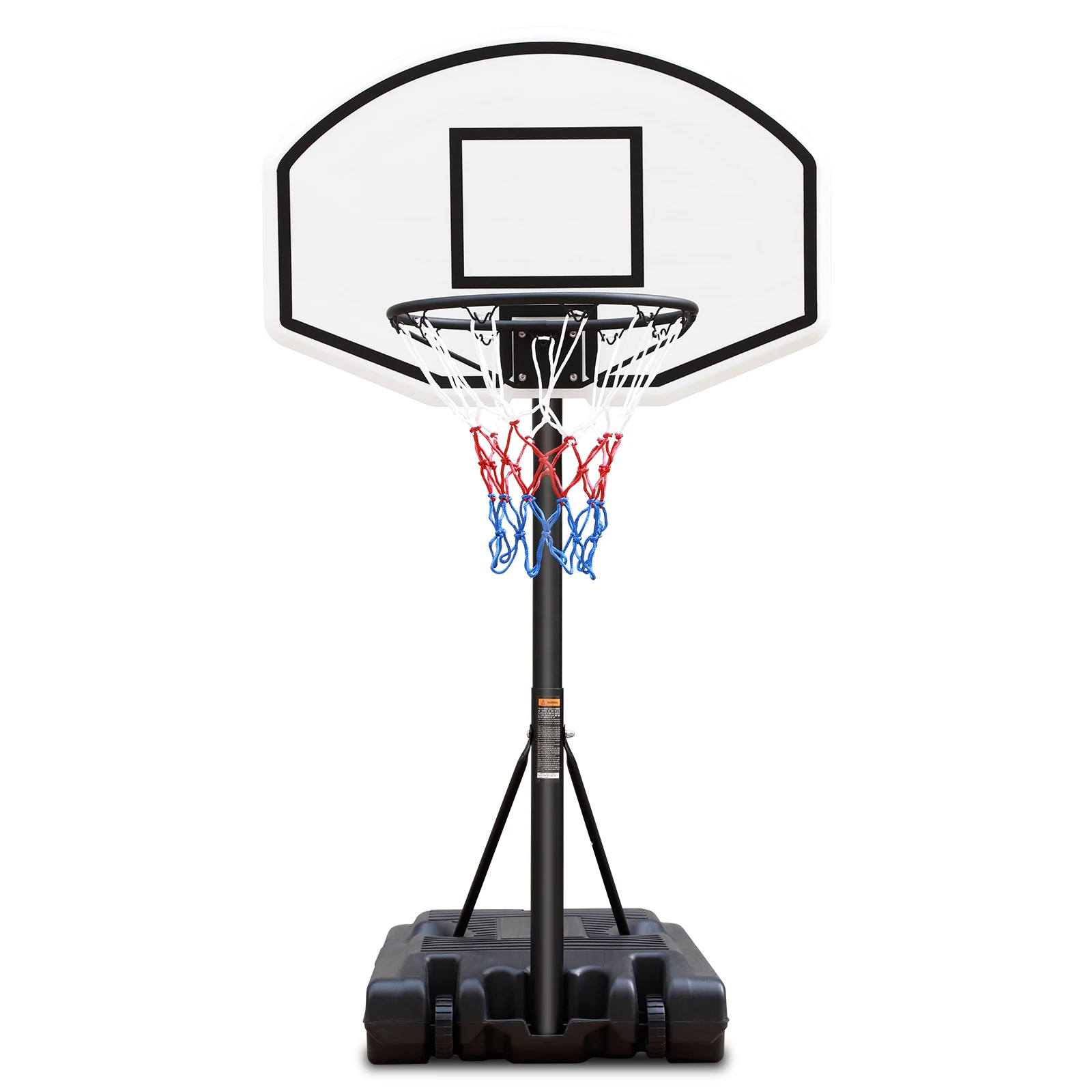 Portable Poolside Basketball Hoop Swimming Pool 3.1ft to 4.7ft Height Adjustable Basketball System Goal Stand for Kids