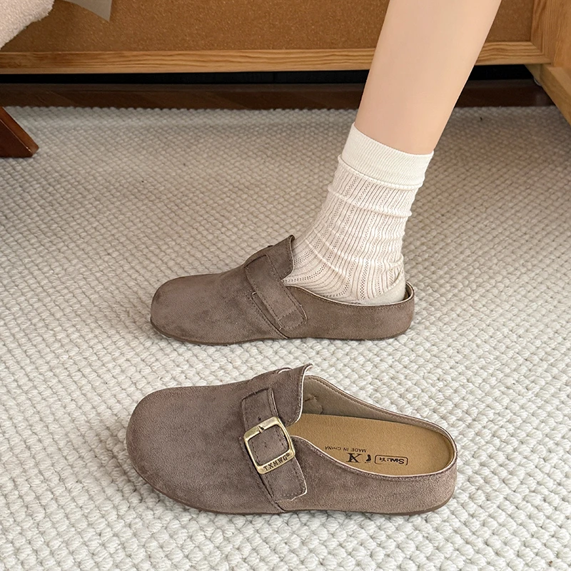 أحذية نسائية أنيقة للربيع/الخر - مراجعة Slip On Mule Flat وسعره