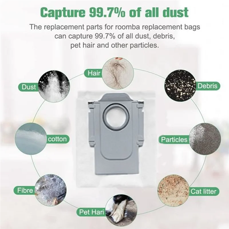 36PCS Brush HEPA Filter Mop Cloth Dust Bag For Roborock QV 35A/QV 35S/QR 798/QR 598 Vacuum Cleaner Accessories Kit