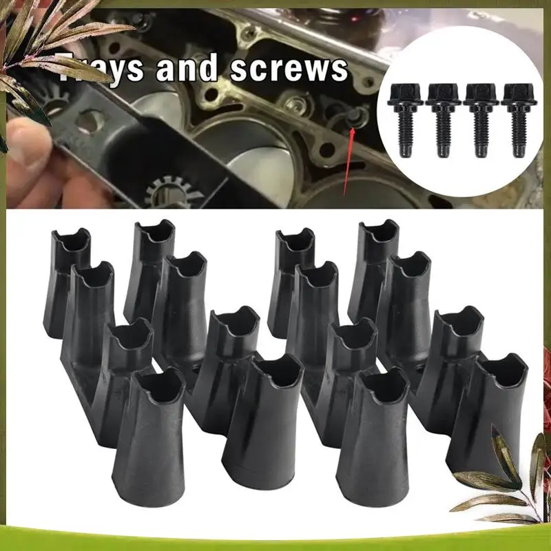 AB98-4Pc LS Lifter Trays & Bolts 12595365 For Cadillac Buick  GM LS7 Lifters LS1 LS3 4.8 6.0 6.2L NON-DOD/AFM Trays