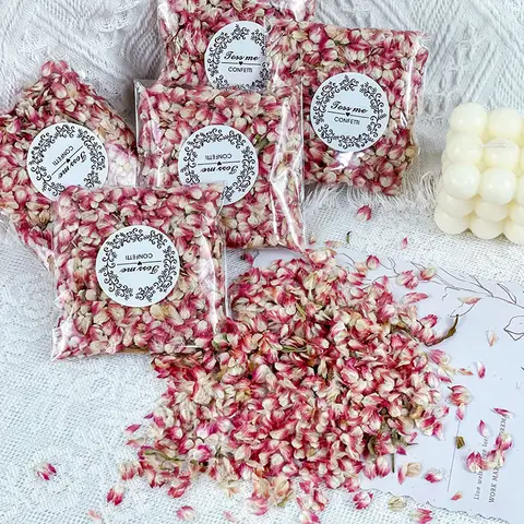 500g/set Natural Plant Dried Flowers Wedding Party Home Decoration Pink Purple Chrysanthemum Dry Flower Petal Biodegradable