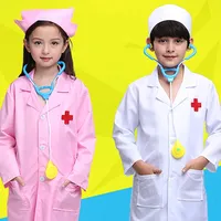 Kids Cosplay Clothes Boys Girls Doctor Nurse Uniforms Fancy toddler halloween Role Play Costumes Party Wear doctor gown