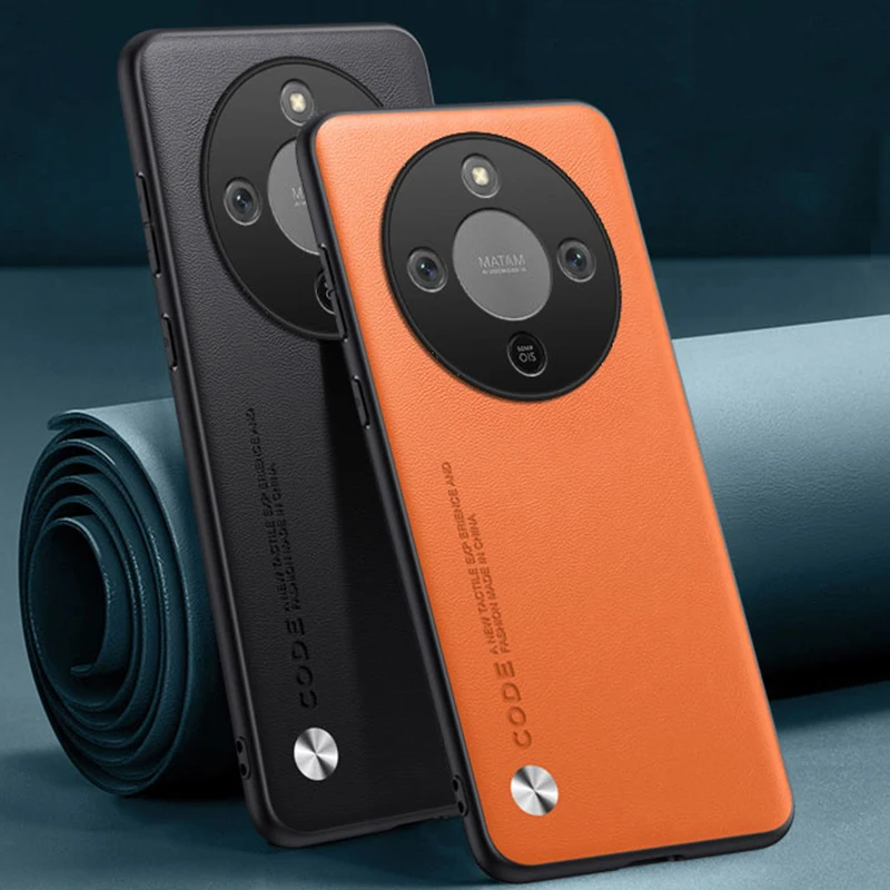 Luxury PU Leather Case For Honor Magic 8 Lite 5G Back Cover 