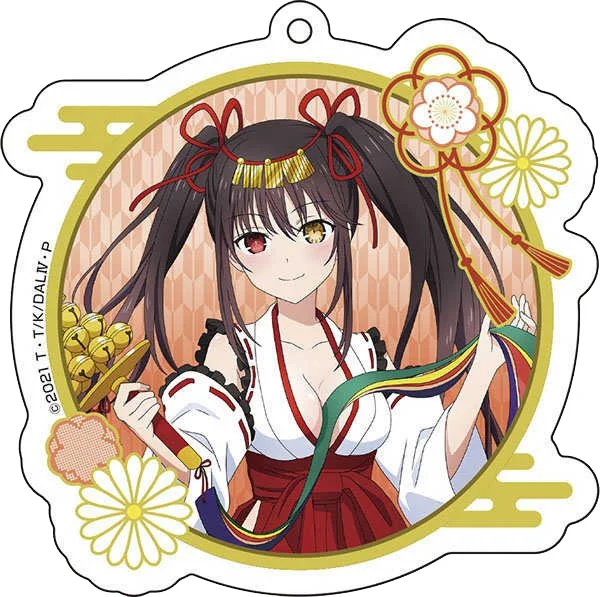 Anime Fans Gifts Charm HD Character Date A Live IV Acrylic Keychain Tokisaki Kurumi Ornament Series About 6cm