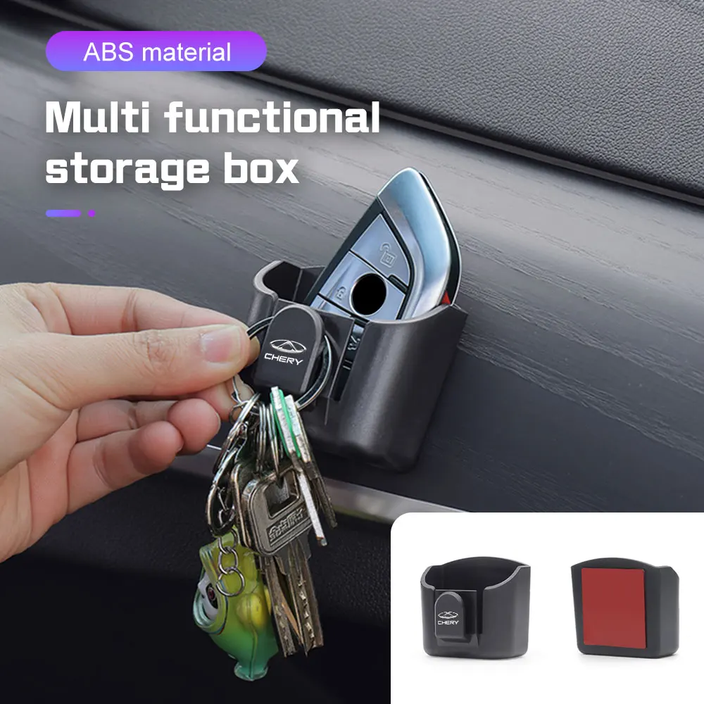 For Chery Tiggo 8 7 6 4 3 5x Pro Arrizo Omoda 5 FX Car Dashboard Key Storage Box with hook Self-Adhesive Case Key Glasses Clip view 6