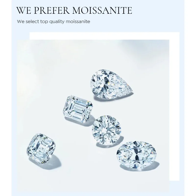 Luxuriöse Echte 2CT Moissanit-Diamant-Edelsteinringe für Damen 925 Sterling Silber Solitär Hochzeit Verlobung Edle Schmuckstücke – Detail 10