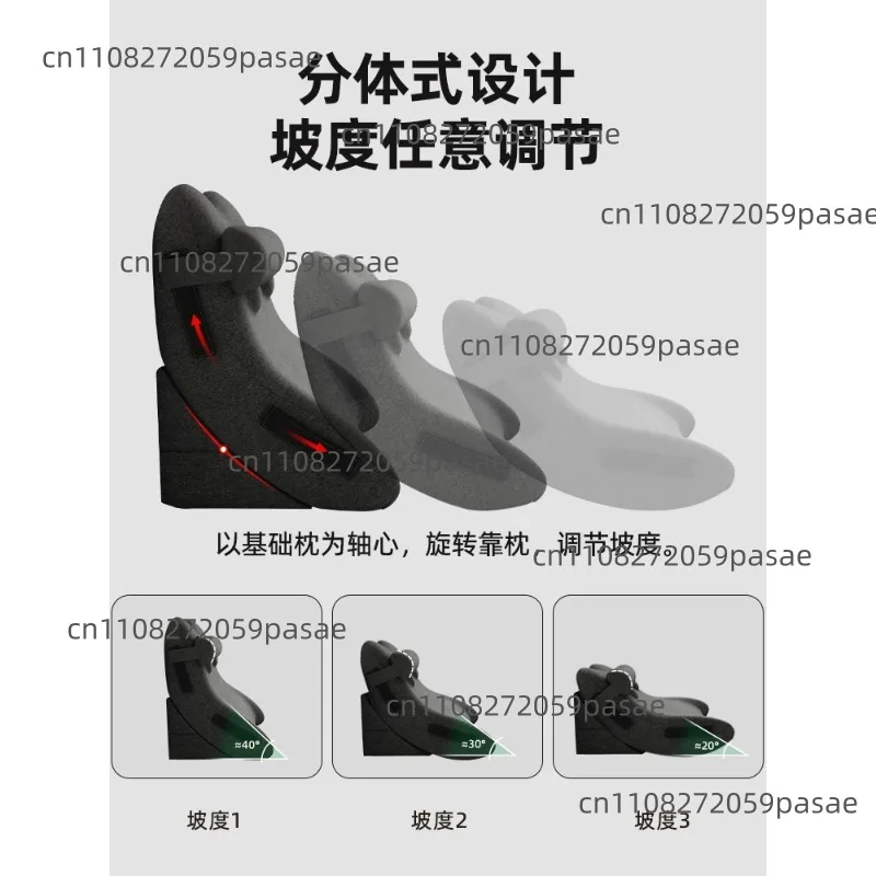 

Anti-Reflux Wedge Pillow for Adjustable Bed Incline Cushion Acid Reflux Relief Headboard Cushion for Sleeping Nursing