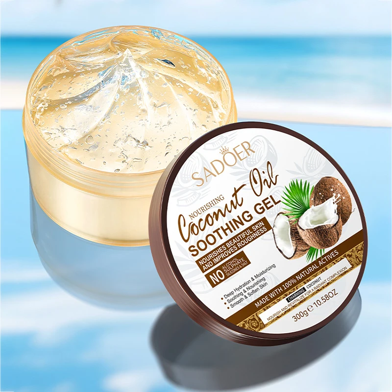 

300 г SADOER кокосовый гель-крем для лица, увлажняющий, питательный, против старения, против морщин, отбеливающий крем для лица, уход за кожей лица