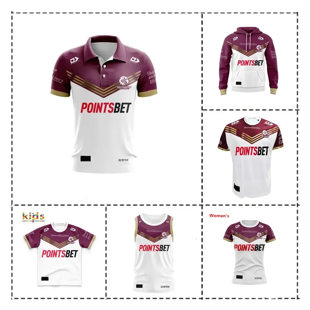 

2024 Manly Sea Eagles Anzac Hoodie Rugby Jersey Kids - Women's - Men's Size: S-5XL（Print Custom Name Number）