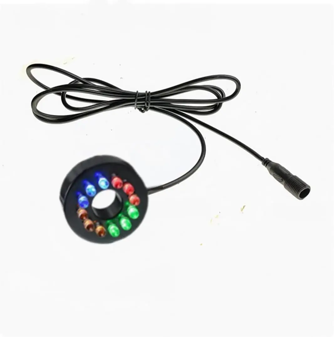 2x with Adapter 12-LED 12V Pond Lights Fountain Lighting Underwater Flood Landscape Garden Outdoor Submersible Water Lights