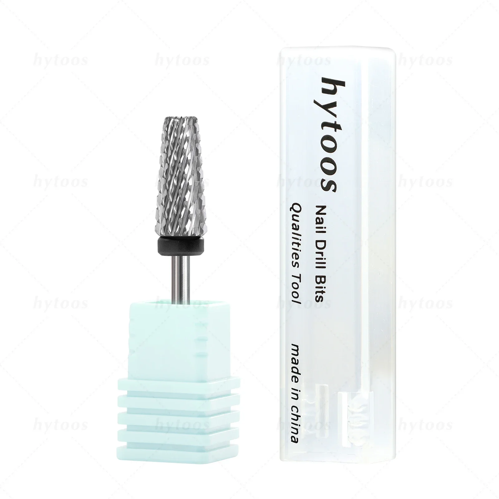 HYTOOS Tapered 5 in 1 Nail Drill Bit Cross Teeth Carbide Nail Bits Remove Gel Electric File Drills Machine Manicure Accessories image 3