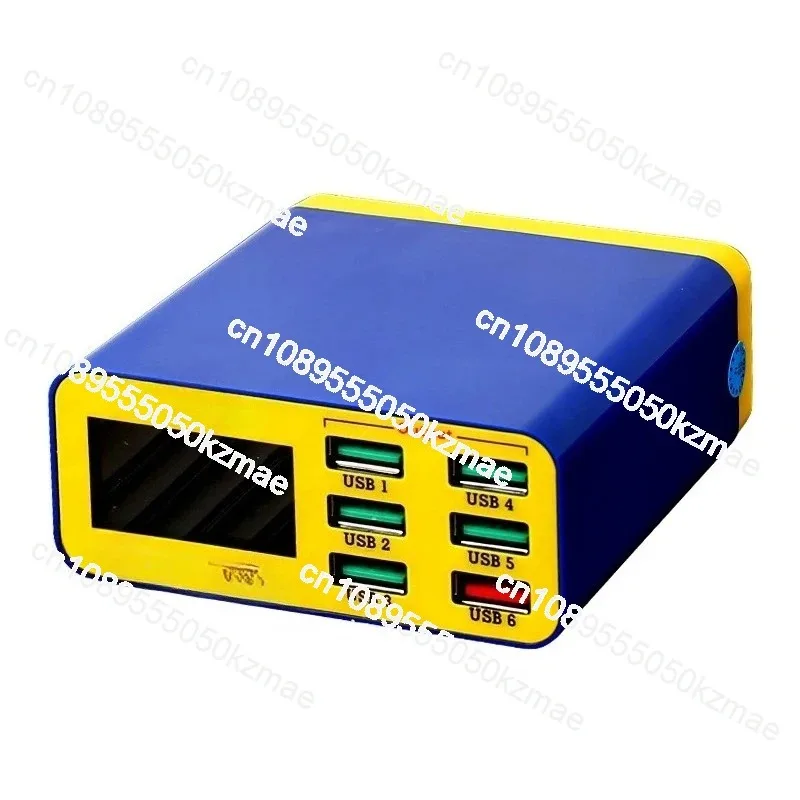 

6-Port USB Fast Charger | Intelligent Digital Display Multi-Interface Charger for Tablets - iCharge 6M