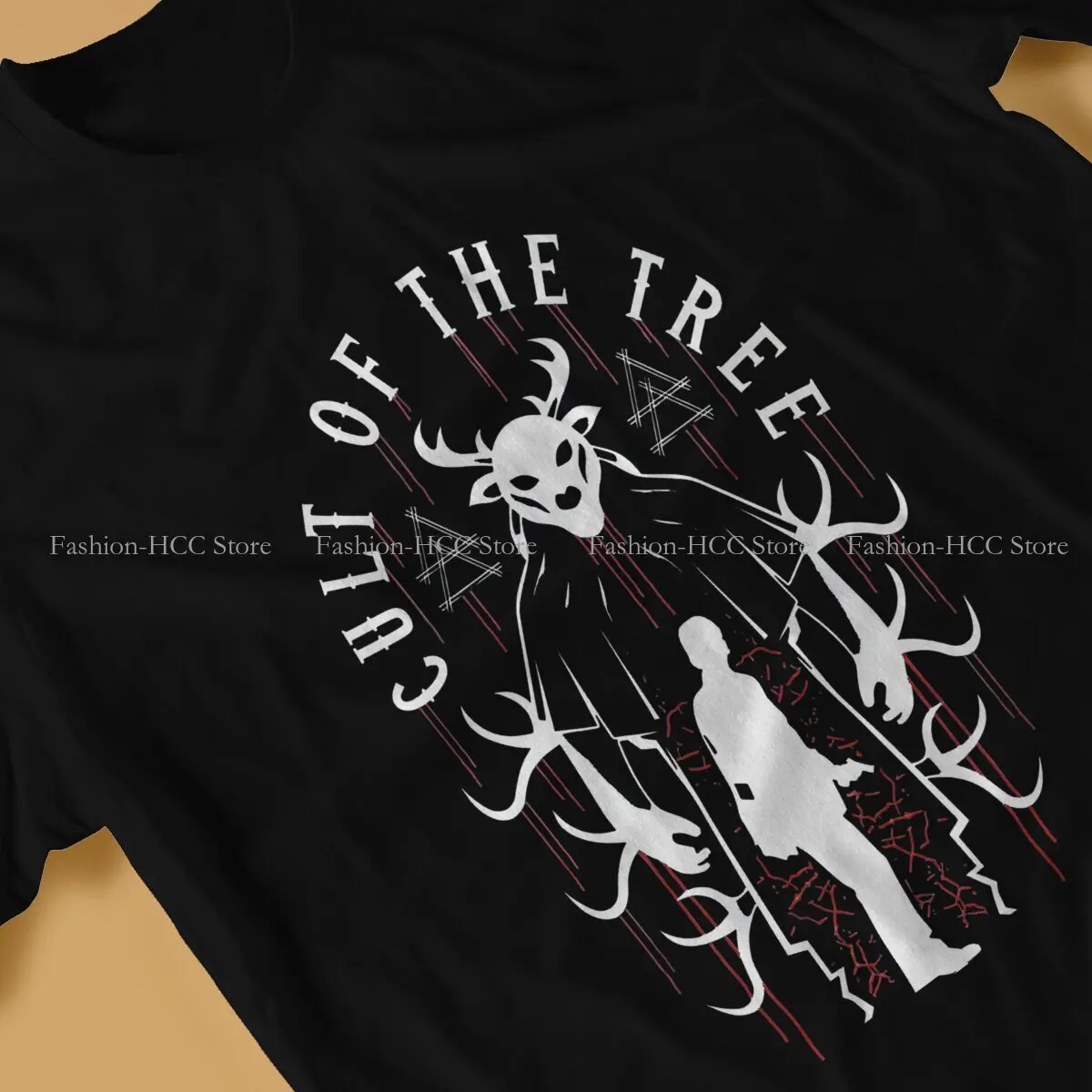 Alan Wake Cult Of The Tree Emblem T Shirt Polyester Punk Men Tees Summer Clothing Harajuku Crewneck TShirt