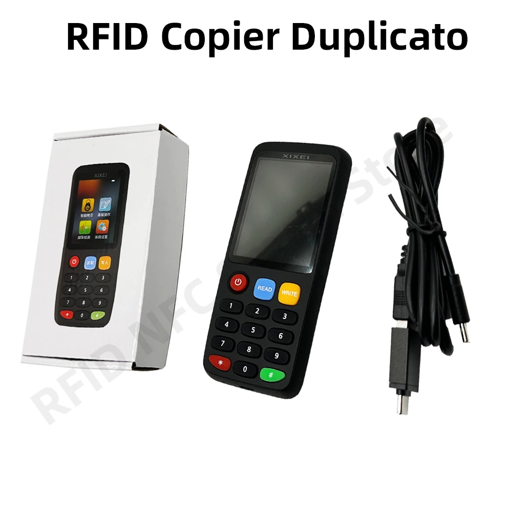 X7 Smart Card Reader RFID Key Clone Copier IC ID Token Copy Duplicator 125Khz Badge Writer 13.56Mhz NFC Tag Programmer