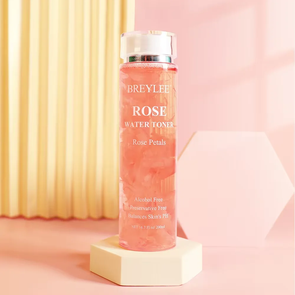 BREYLEE Rose Water Toner Face Toner Essence Repair Smooth Watery Skin 200ML X 5PCS