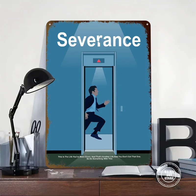 Severance Metal Poster Customized Wall Art Retro Vintage Metal Signs for Man Cave Bedroom Decorations Decor Room Decoration Cozy