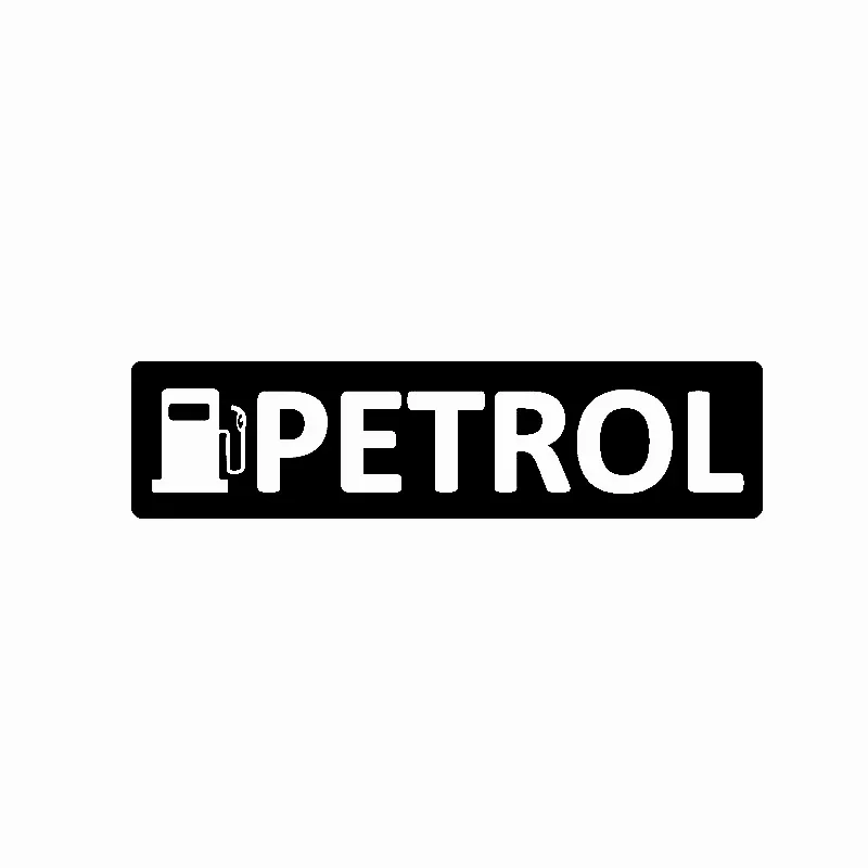 

Car Sticker Gasoline Warning Car Sticker PVC Decal Car Decoration Accessories Sticker Creative Waterproof Black/White, 14cm*4cm