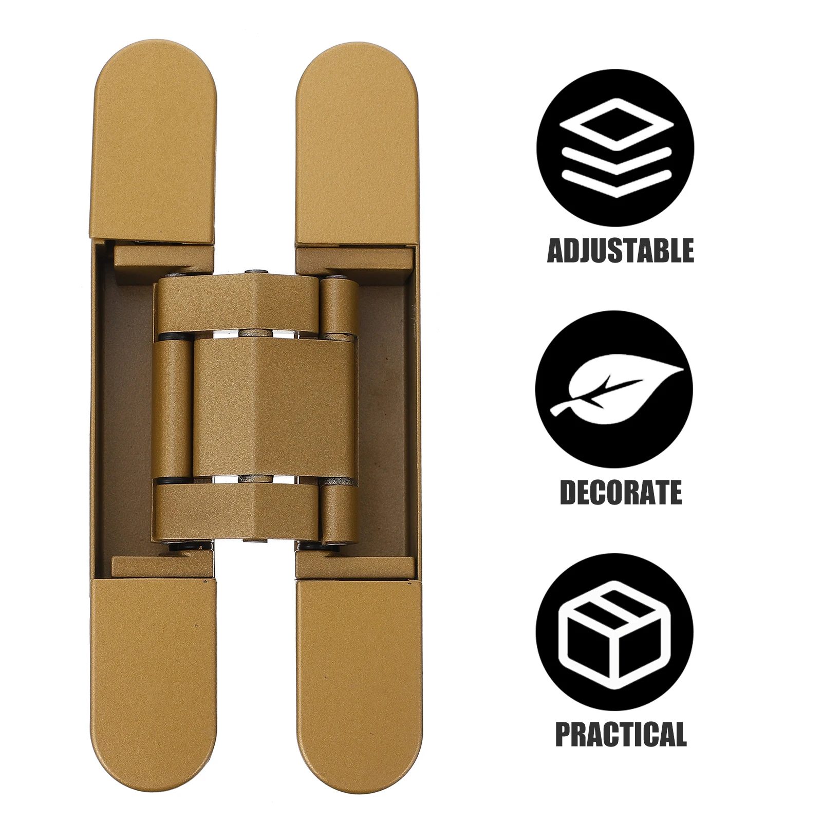 

Invisible Door Hidden Adjustable 180 Degree Swing Wood Cabinet Doors Adjustable Door Hinge Concealed Hardware No Trace Design