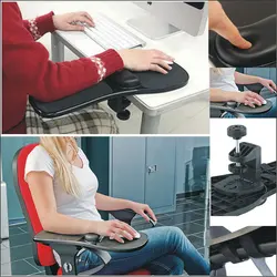 Vinlo Armrest Table,Home Office Desk and Chair Extender,Memory Foam Wrist Rest,Computer Hand Rest Mouse Pad, Chair Arm Mouse Pad