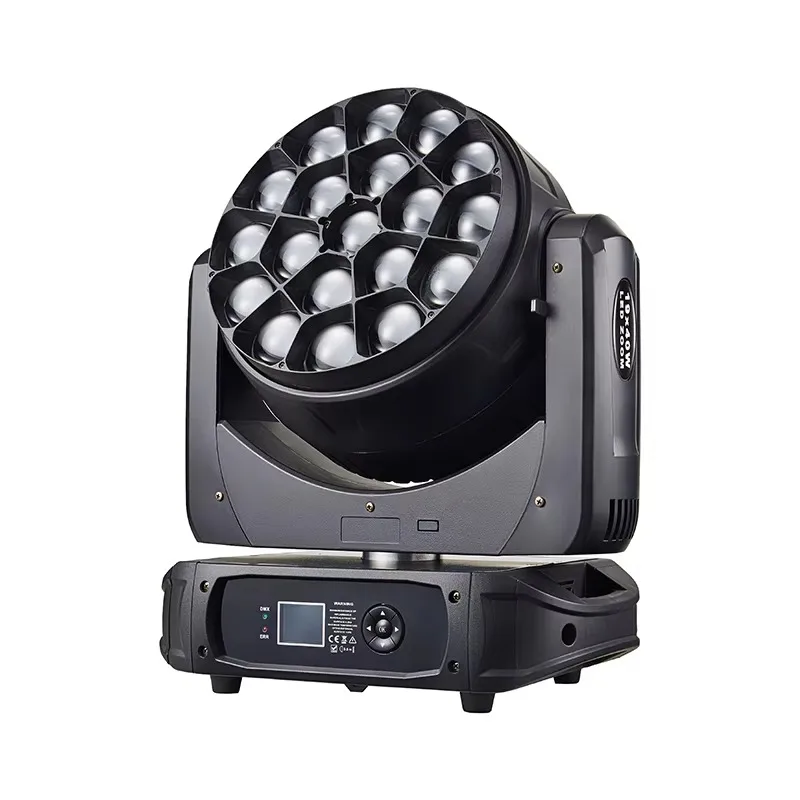 19*40W RGBW 4in1 Zoom Wash Moving Head Light Professional LED Stage Light for Bar DJ Club Event Party Show